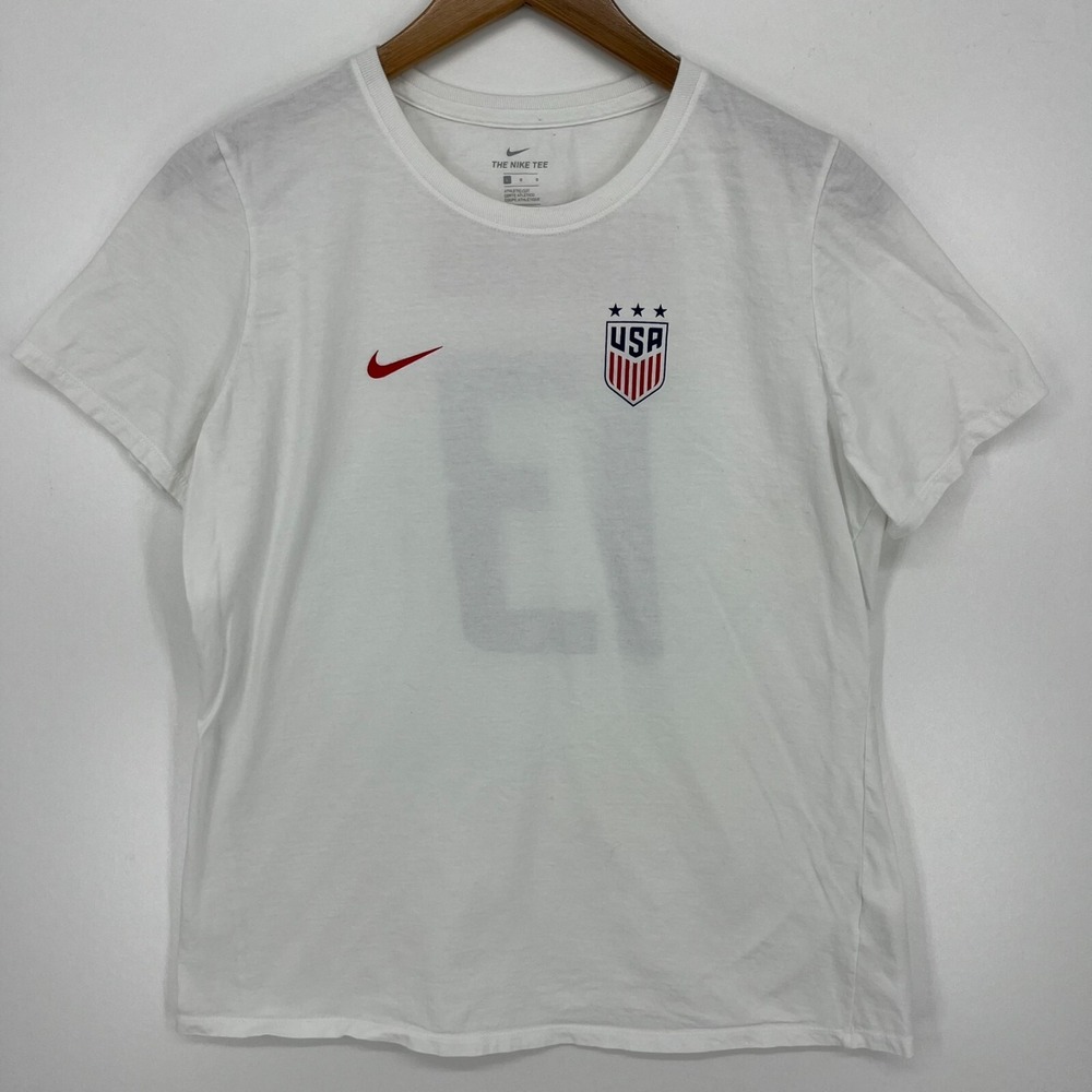 Nike USA Soccer Alex Morgan 13 USWNT Graphic T-Shirt White Large 561423-10A
